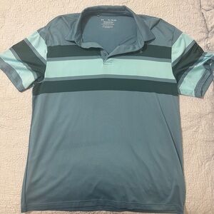 Under Armour Men's Polo Shirt - Teal and Dark Green